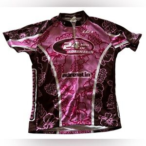Pink and Brown Cycling Jersey